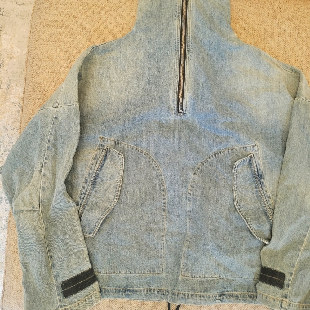 Domanis Stravan OVERSIZED DENIM HI-NECK ANORAK